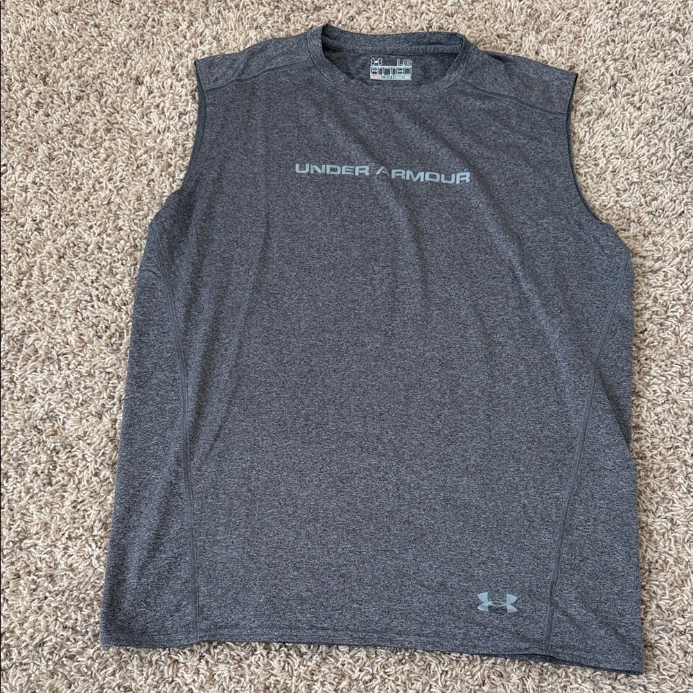 Under Armour Men's Gray Sleeveless Tank